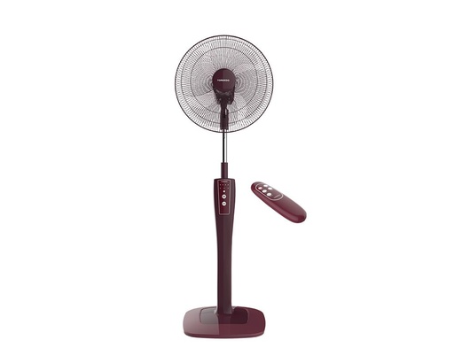 [TSF-75RED] Tornado Stand Fan 16 Inch 4 Blades Remote Control Burgundy TSF-75RED