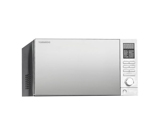 [MOM-C25BBE-S] TORNADO Microwave Grill 25 Liter 900 Watt 10 Menus Silver MOM-C25BBE-S