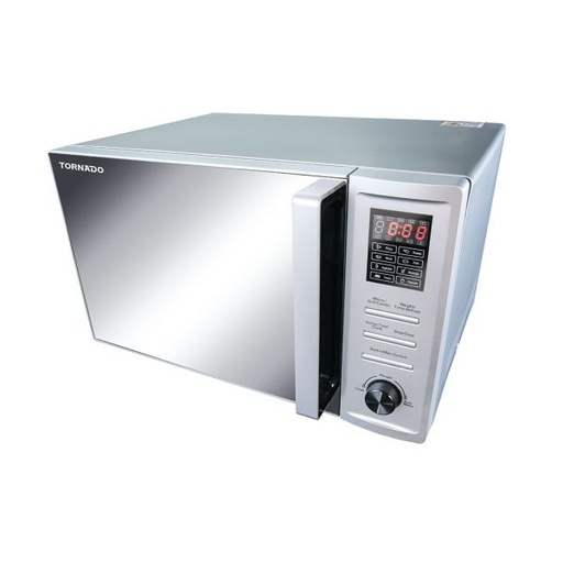 [MOM-C36BBE-S] TORNADO Microwave Grill 36 Liter 1000 Watt 8 Menus Silver MOM-C36BBE-S 