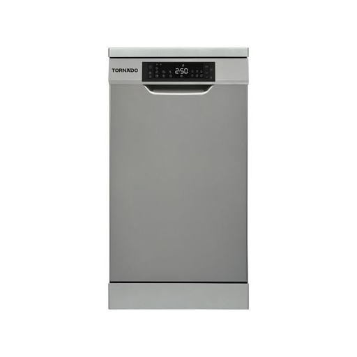 [TDV-FN107DDS] TORNADO Dishwasher 10 Person 45 cm Digital 7 programs Dark Silver TDV-FN107DDS
